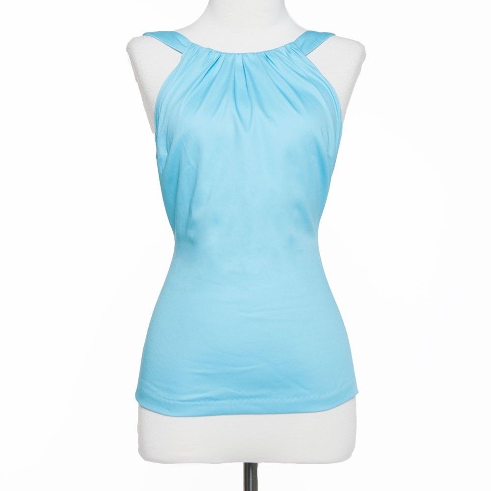 Harley top blue large pinup girl clothing